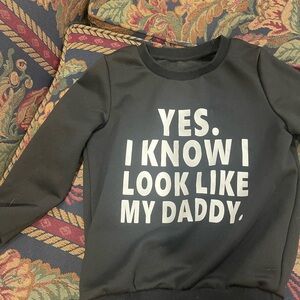 Black Kids Sweatshirt - Fun Graphic Design